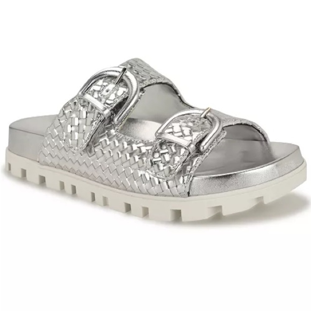 Women's Tindy Woven Buckle Straps Flat Sandals